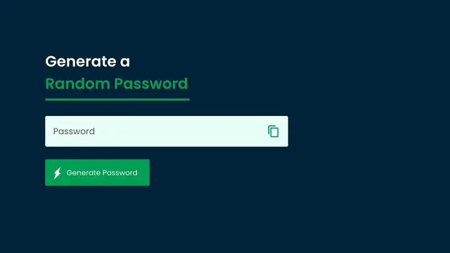 'Video thumbnail for How To Generate a Random Password Using JavaScript _ Password Generator JavaScript Project'