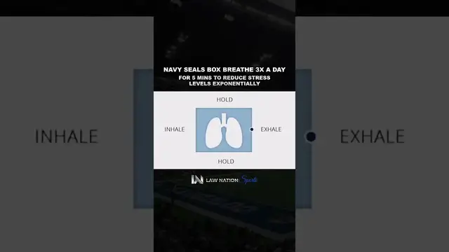 'Video thumbnail for The Navy Seals box breathing technique that helps them stay calm and focused...'