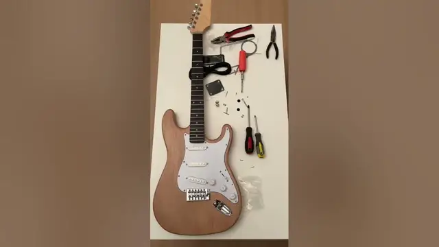 'Video thumbnail for Harley Benton DIY Stratocaster Kit - Quick Review #shorts #guitar'
