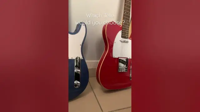 'Video thumbnail for Which Tele Would You Choose? 🟦 or 🟥? #telecaster'