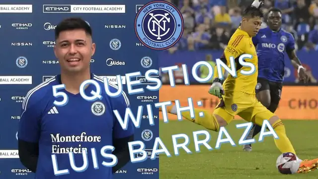 'Video thumbnail for stream punk sports: nycfc goalkeeper luis barraza: 5 questions!'