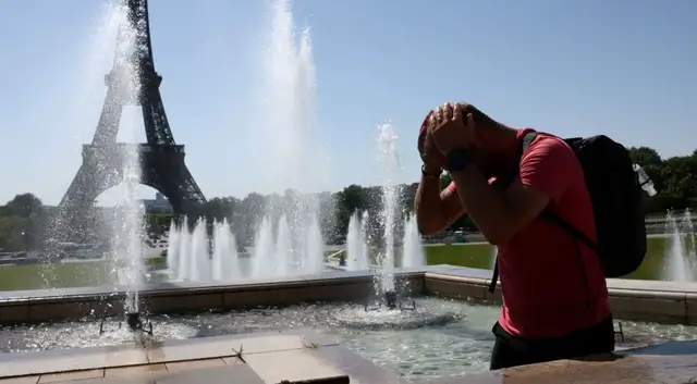 'Video thumbnail for France swelters as heatwave grips nation, sparking climate concerns'