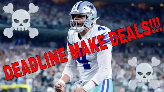 'Video thumbnail for law nation sports: dak prescott's deadline deals: cowboys' strategy & tom brady's influence on mike mccarthy.'