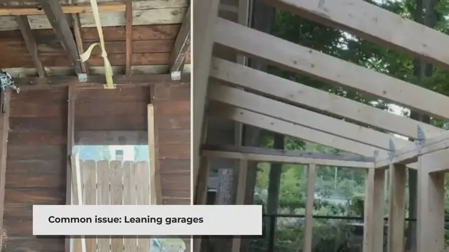 'Video thumbnail for Straightening a Leaning Garage: A DIY Guide'