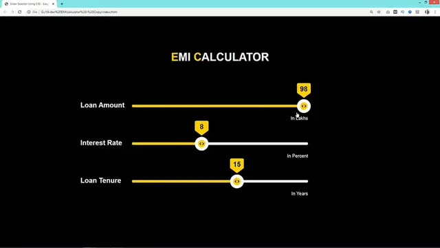 'Video thumbnail for How To Make Range Slider Using HTML and CSS _ Create Slider Selector For HTML CSS Website'