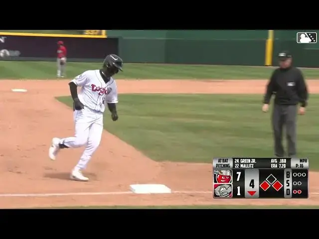 'Video thumbnail for Rodney Green Jr. CRUSHES a Three-Run Home Run! | Athletics Prospect | 04/26/2025'