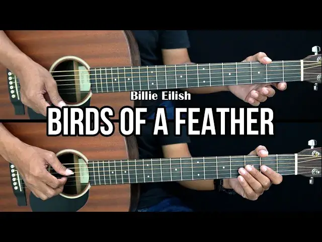 'Video thumbnail for Birds of a Feather - Billie Eilish | EASY Guitar Tutorial - Guitar Lessons'