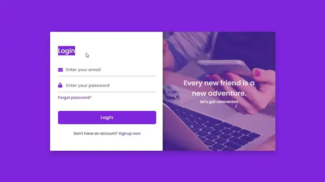'Video thumbnail for Responsive Login and Registration Form in HTML and CSS'