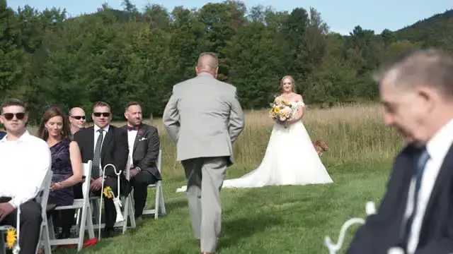 'Video thumbnail for Couple Warm Hearts When They Include Their Terminally-Ill Dog In Wedding Celebrations'