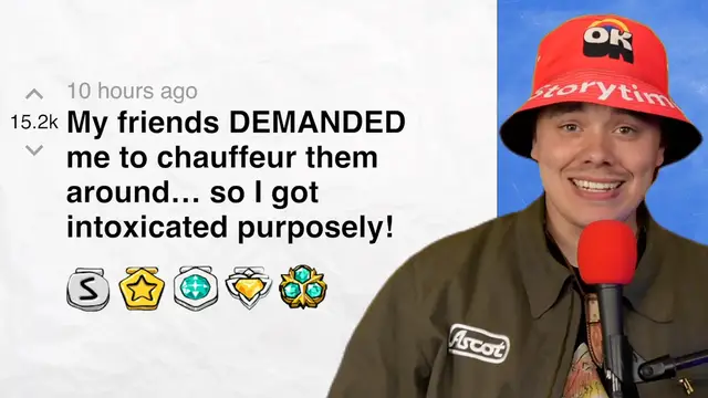 'Video thumbnail for My friends DEMANDED me to chauffeur them around… so I got intoxicated purposely! - r/dustythunder | Reddit Stories'