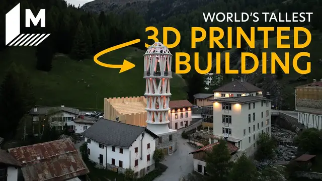 'Video thumbnail for World's tallest 3D-printed building wants to revive a tiny community'
