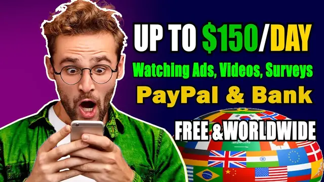 'Video thumbnail for Top 8 Legit Websites to Earn Money by watching Ads, Videos and surveys ($150 per day)'
