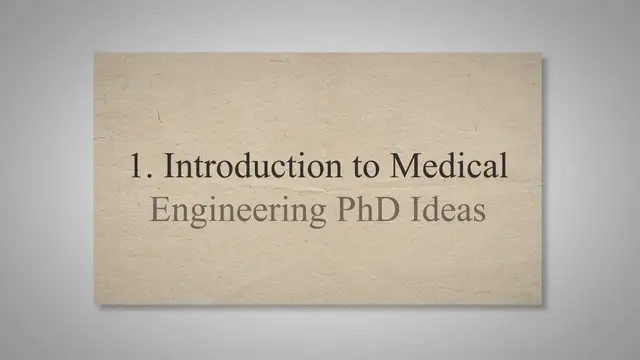 'Video thumbnail for Exploring the Possibilities: PhD Ideas in Medical Engineering'