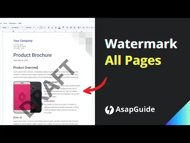 'Video thumbnail for How to Add a Watermark in Google Docs 2024'