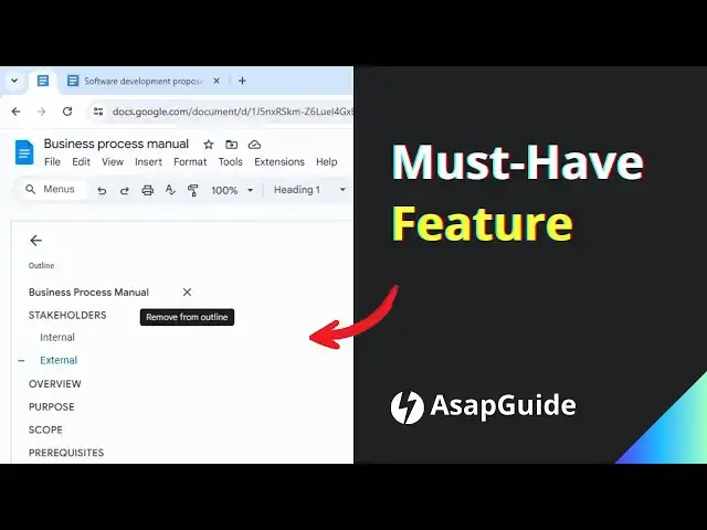 'Video thumbnail for How to Add Outline in Google Docs for Faster Navigation'