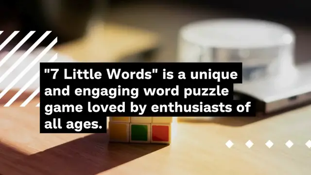 'Video thumbnail for 7 little words answer '