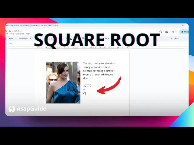 'Video thumbnail for How to Put Square Root in Google Docs √  Symbol'