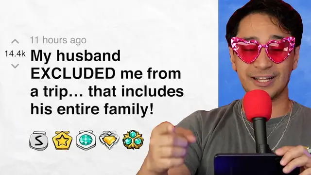'Video thumbnail for My husband EXCLUDED me from a trip… that includes his entire family! - r/relationship_advice | Reddit Stories'