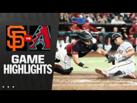 'Video thumbnail for San Francisco Giants at Arizona Diamondbacks Full-Game Highlights! | 07/01/2025'