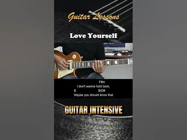 'Video thumbnail for Love Yourself - Justin Bieber | EASY Guitar Lessons for Beginners'