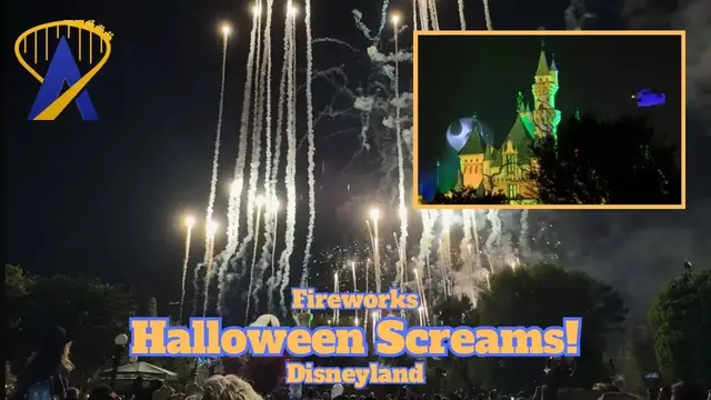 'Video thumbnail for Halloween Screams Fireworks Show at Disneyland 2024'