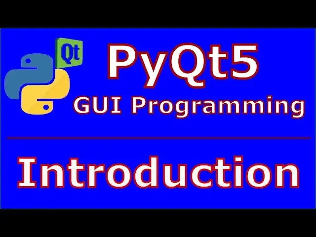 'Video thumbnail for 1   PyQt5 Introduction And First Window Class Python GUI Programming'