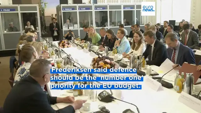 'Video thumbnail for Denmark quits the Frugal Four to focus on rearming Europe, says PM Frederiksen'