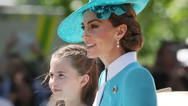 'Video thumbnail for Kate And Charlotte's Close Bond Was Impossible To Miss During Trooping The Colour 2025'