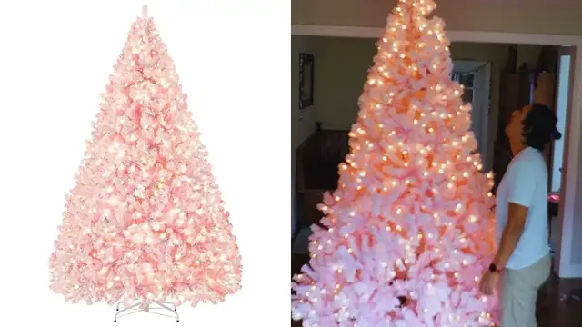 'Video thumbnail for This Yaheetech 9ft Pink Tree Is Massive'