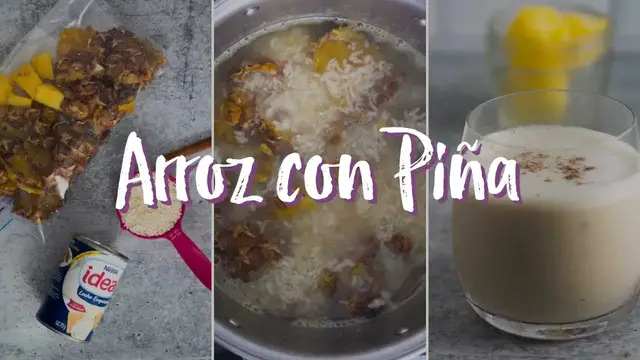 'Video thumbnail for Aprende a Hacer una Refrescante Bebida de Arroz Con Piña'