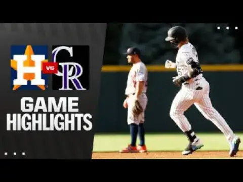 'Video thumbnail for Houston Astros at Colorado Rockies Full-Game Highlights! | 07/01/2025'