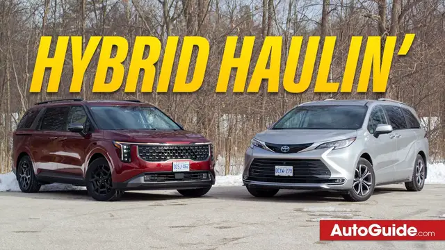 'Video thumbnail for 2025 Toyota Sienna Hybrid vs 2025 Kia Carnival Hybrid: Fuel Sipping Family Haulers'