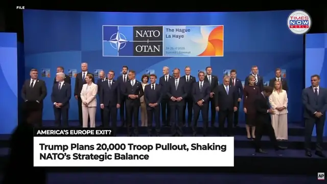 'Video thumbnail for Trump Defies NATO: 20,000 U.S. Troops To Exit Europe! | Times Now World'