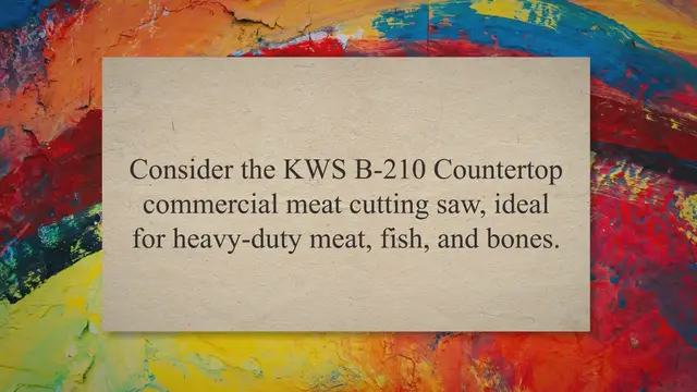 'Video thumbnail for Best Meat Cutting Band Saw Review- KWS B-210 Commercial Model'
