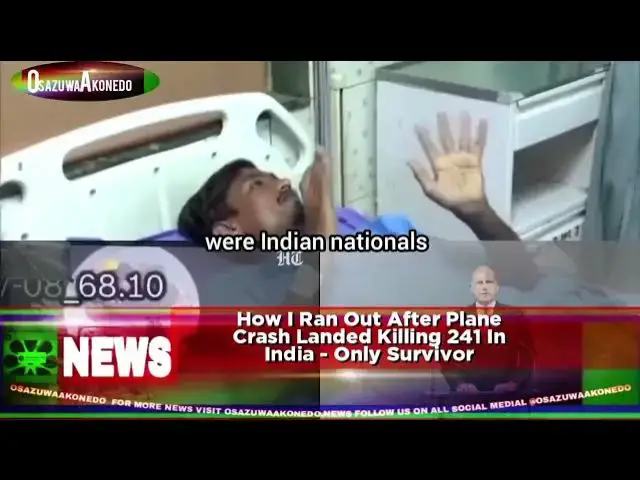 'Video thumbnail for How I Ran Out After Plane Crash Landed Killing 241 In India - Only Survivor'
