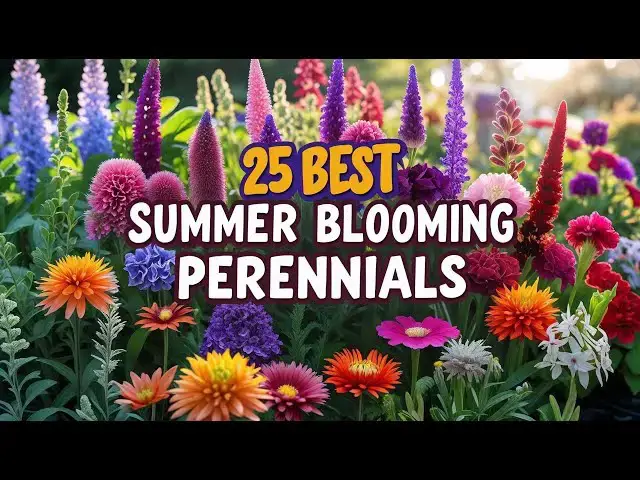 'Video thumbnail for 25 Perennials That Bloom all Summer Long With Stunning Flowers'