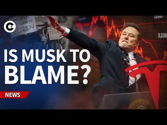 'Video thumbnail for Tesla profits drop: Was Musk's role in Trump's DOGE key to decline?'