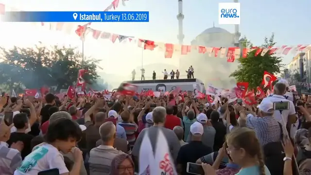 'Video thumbnail for Istanbul Mayor Ekrem Imamoglu boycotts court hearing citing 'unlawful' change of venue'