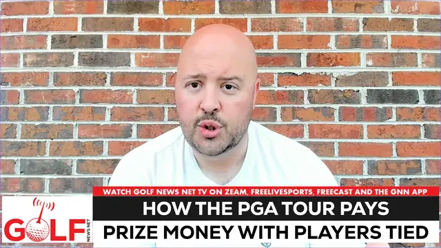 'Video thumbnail for How the PGA Tour pays prize money when golfers are tied'