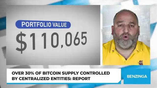 'Video thumbnail for Over 30% Of Bitcoin Supply Controlled By Centralized Entities: Report'
