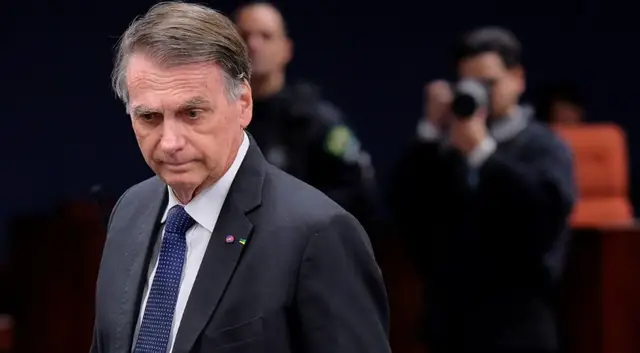'Video thumbnail for Brazil’s Bolsonaro testifies before Supreme Court over alleged coup plan'