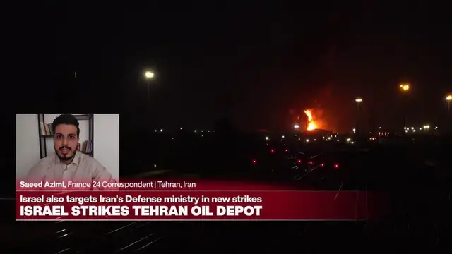 'Video thumbnail for Israeli military warnings on X for Iranians not visible in Iran'