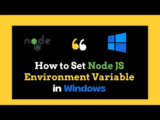 'Video thumbnail for How to setup Node JS PATH Environment Variable In Windows 11 in 2024'