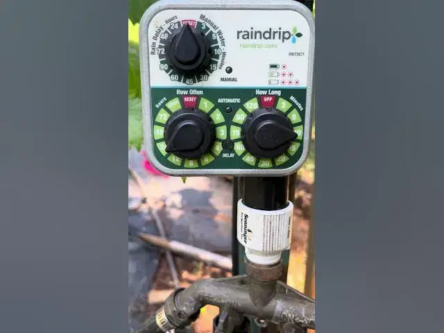 'Video thumbnail for Take a look at the Raindrip watering timer to use with drip irrigation for tomato plants.'