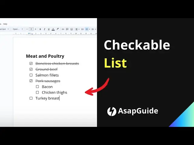 'Video thumbnail for How to Create Tickable Checkboxes List In Google Docs'