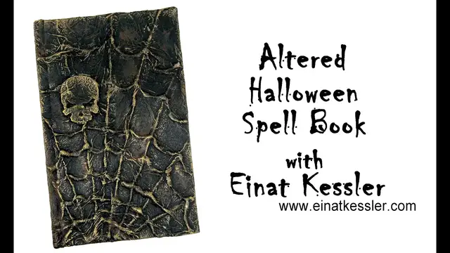 'Video thumbnail for Altered Halloween Spell Book'