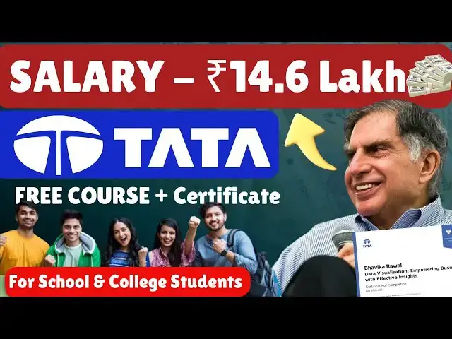 'Video thumbnail for TATA लाया है Free Online Course | Learn Skills and Get Instant Job | Tata Free Internship 2025'