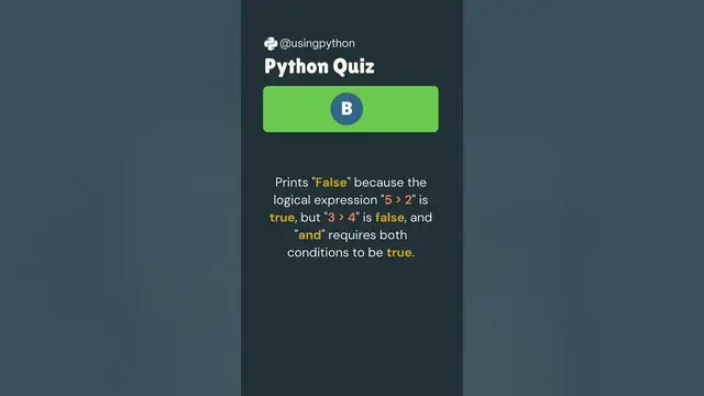'Video thumbnail for Python Quiz #11 What is your answear?'