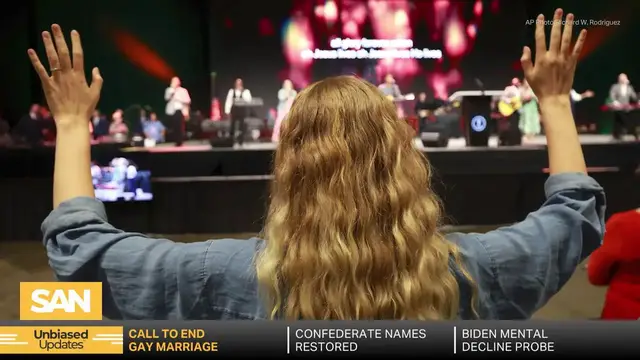 'Video thumbnail for Southern Baptists call for repeal of same-sex marriage ruling'