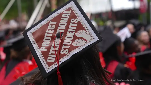 'Video thumbnail for Trump moves to block foreign students from Harvard via executive order '